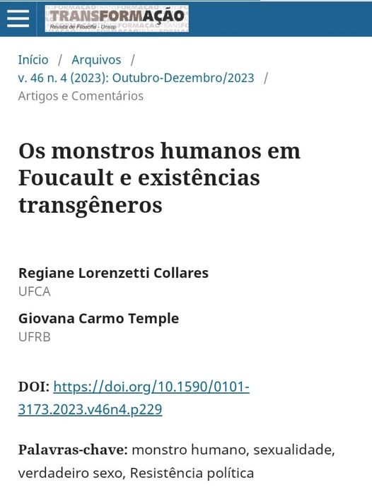 Publicação de Artigo Profa. Giovana Temple 12 09 2023