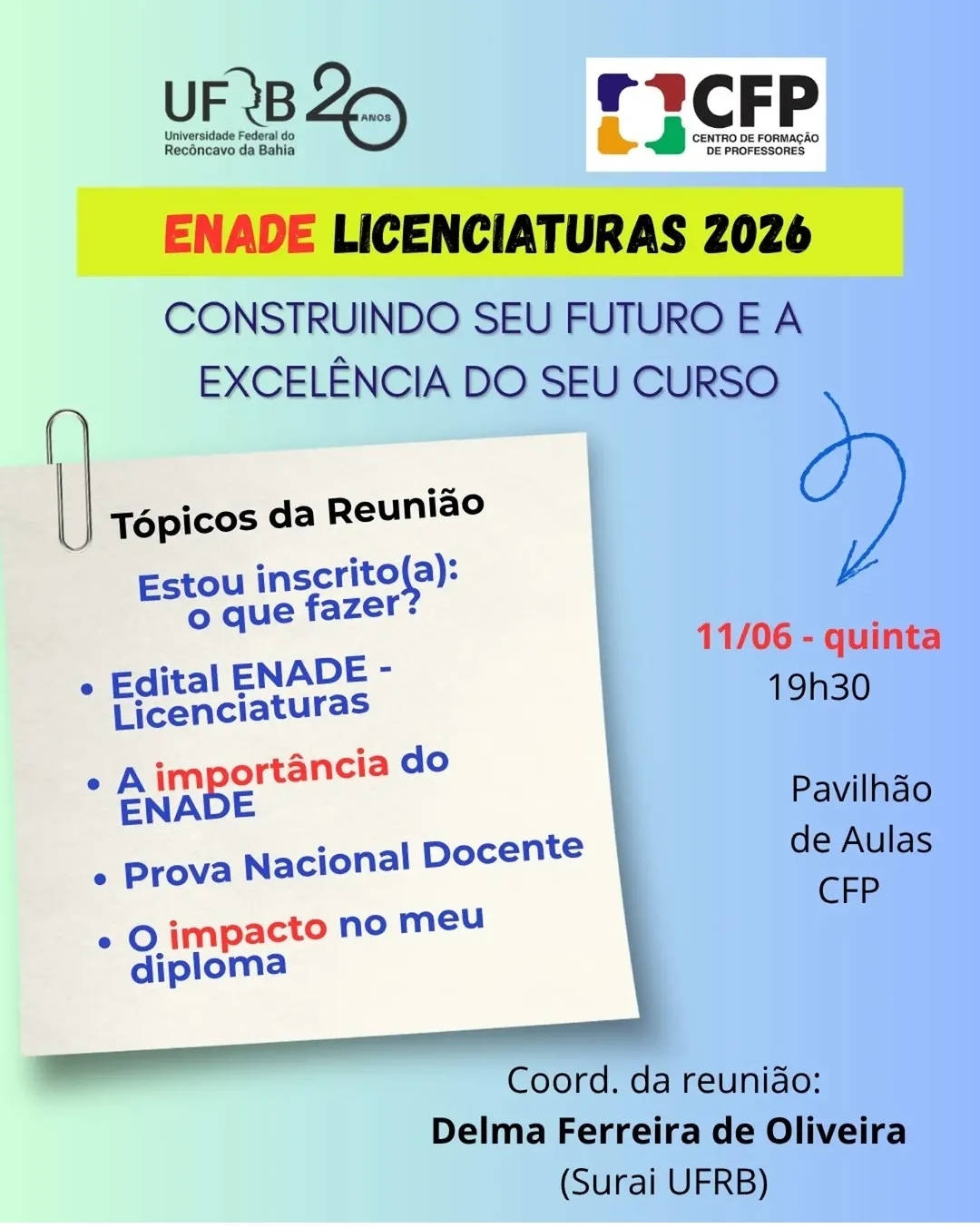 Enade Licenciaturas 2026 Presencial