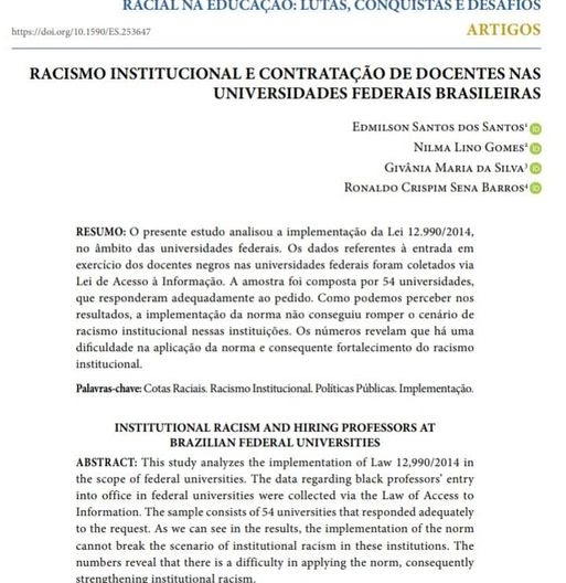 Artigo Prof. Ronaldo 13 12 2021