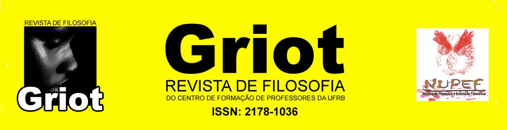 Revista Griot - Revista do Curso de Filosofia da UFRB