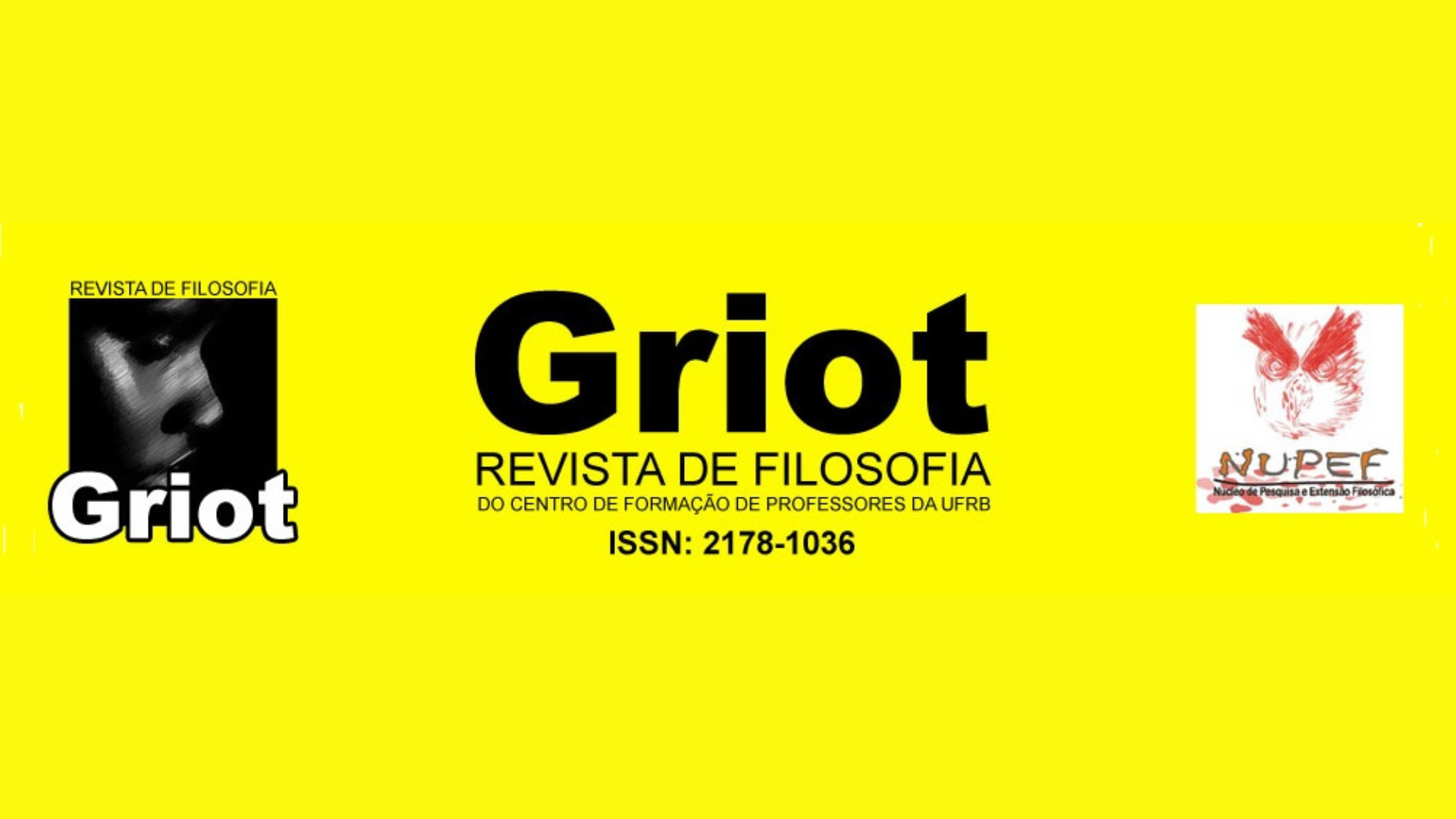Conheça  a Griot: Revista de Filosofia 