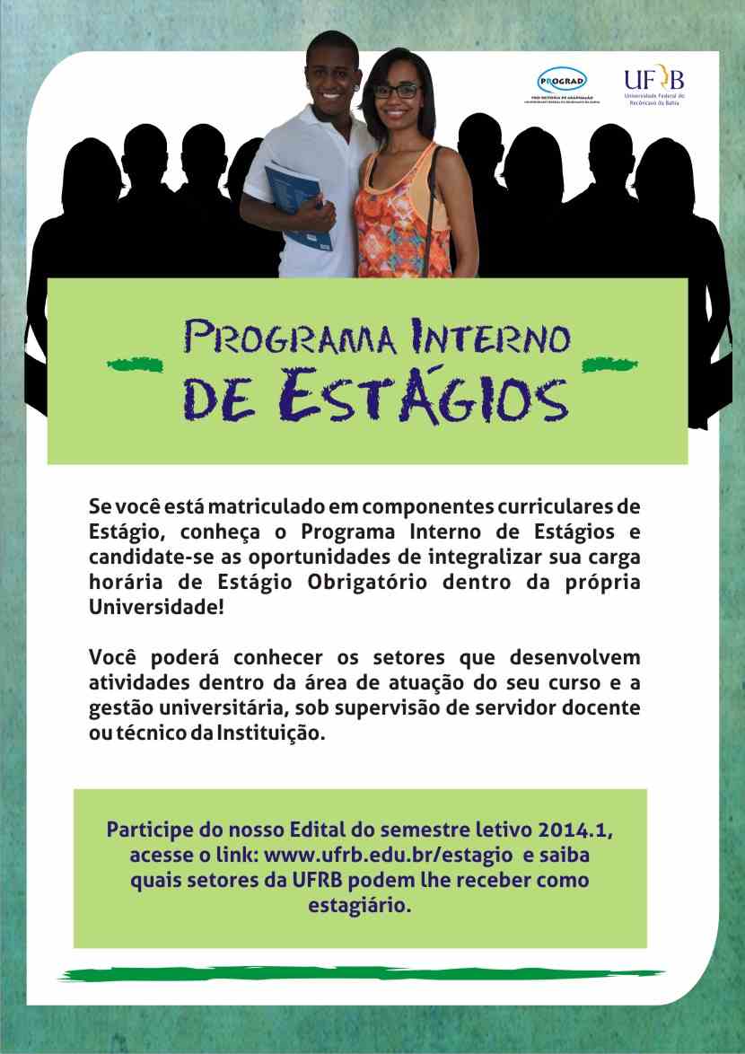 Cartaz Programa Interno de Estágios