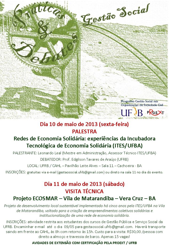 cartaz palestra ecosol