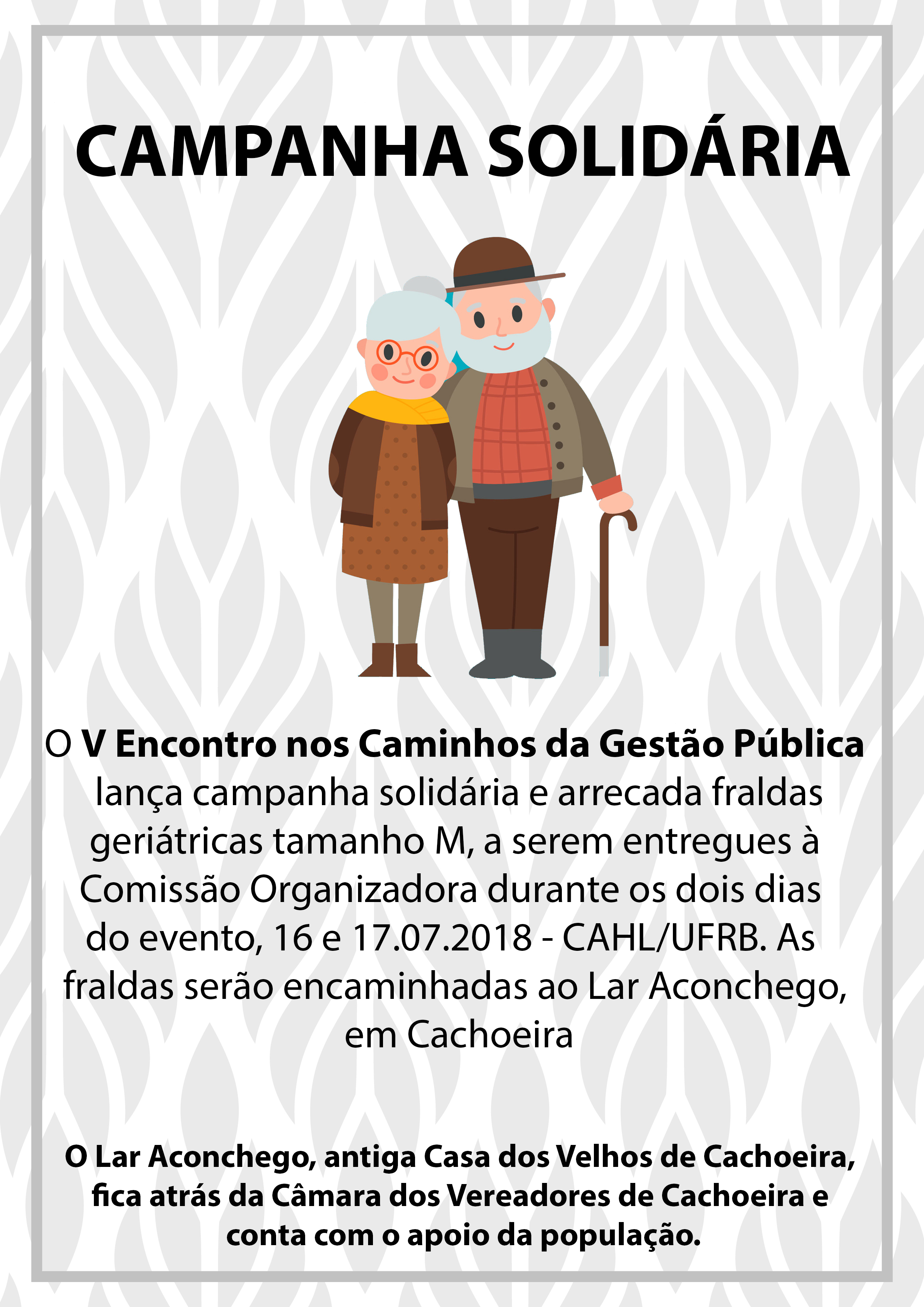 Cartaz Lar dos Idosos