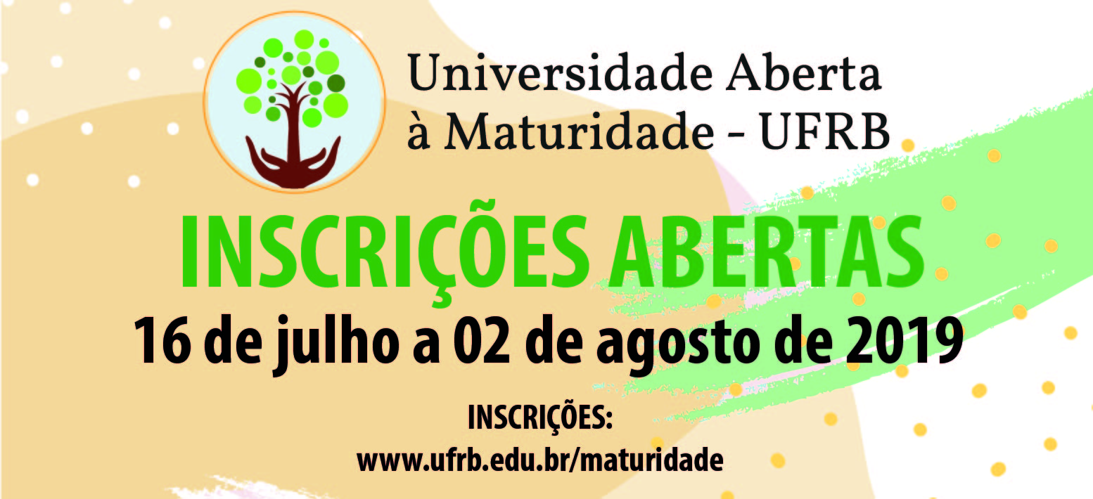 Programa Universidade Aberta à Maturidade abre vagas para 2019.2