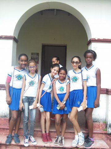 Visita dos alunos da Escola Passo de Anjo, de Cruz das Almas-BA