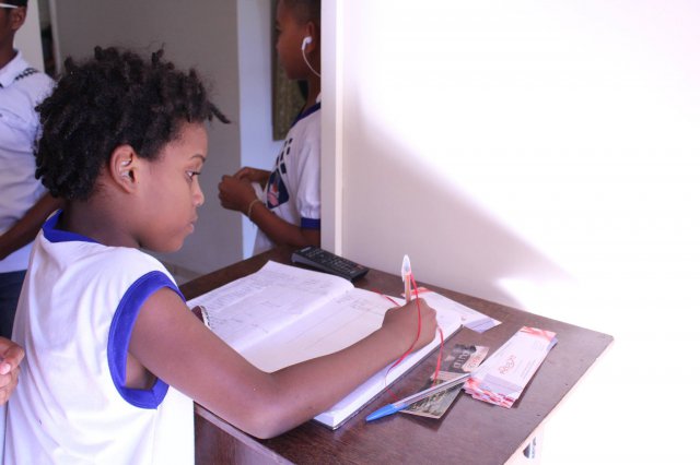 Visita dos alunos da Escola Três Marias, de São Francisco do Conde-BA