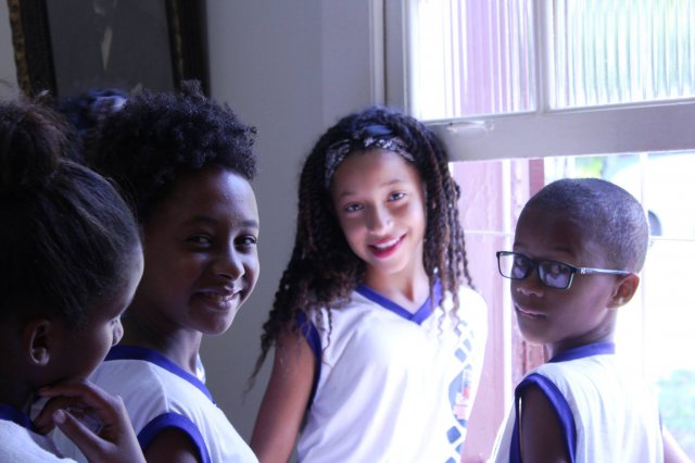 Visita dos alunos da Escola Três Marias, de São Francisco do Conde-BA