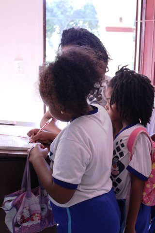 Visita dos alunos da Escola Três Marias, de São Francisco do Conde-BA