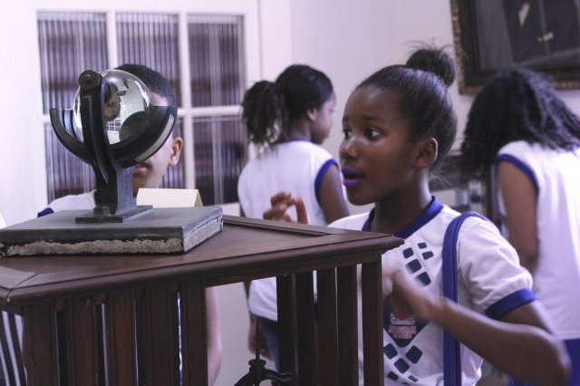 Visita dos alunos da Escola Três Marias, de São Francisco do Conde-BA