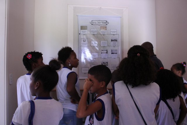 Visita dos alunos da Escola Três Marias, de São Francisco do Conde-BA