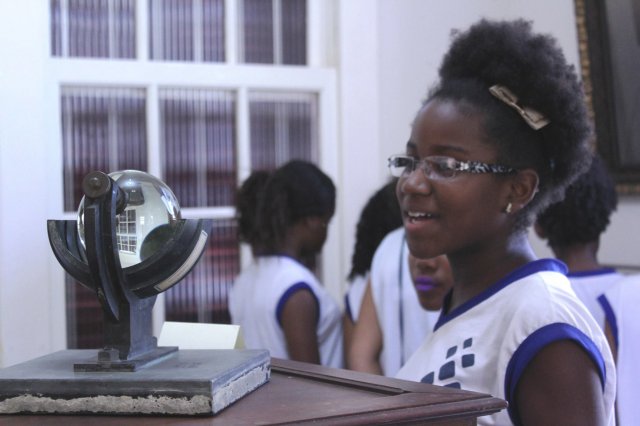 Visita dos alunos da Escola Três Marias, de São Francisco do Conde-BA