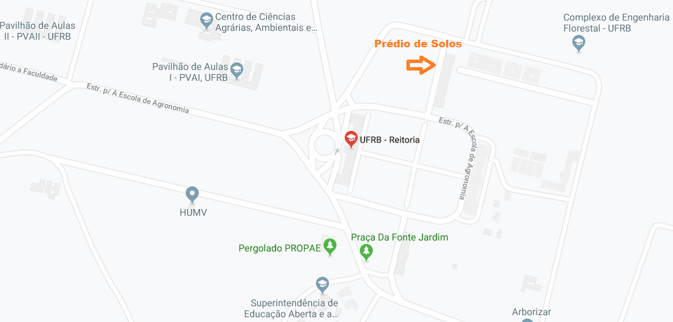 Mapa Prédio de Solos UFRB