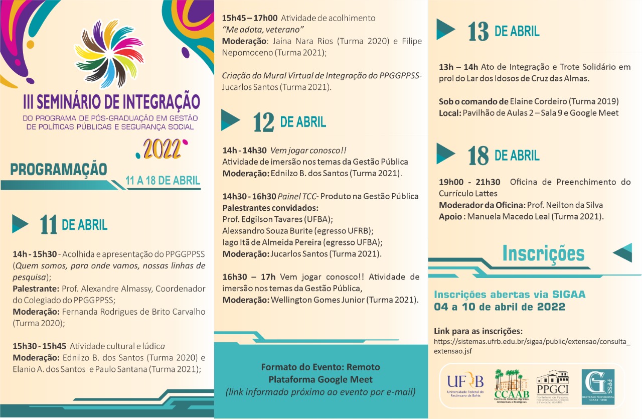 programacao 3 seminario integracao gppss