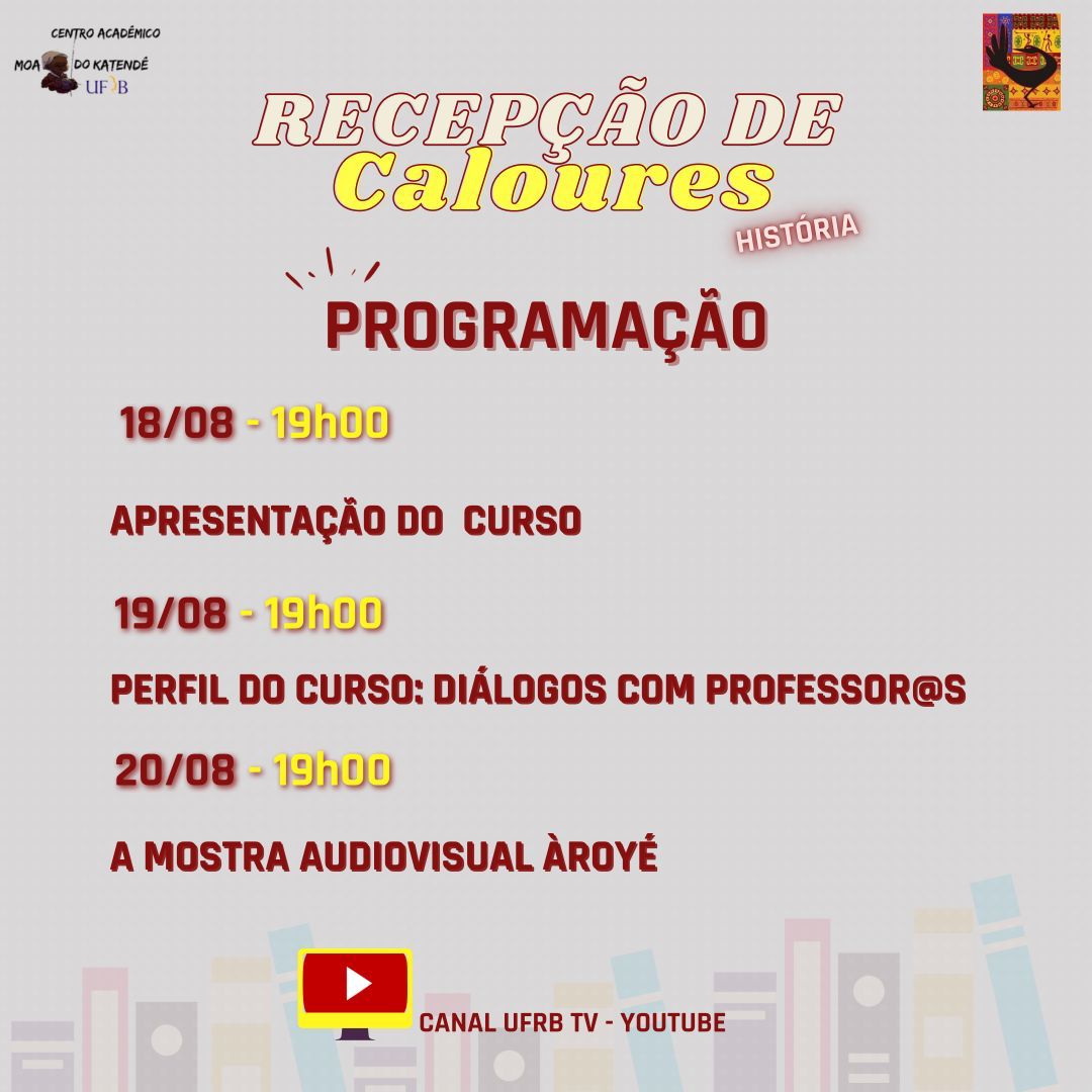 1 Recepção Calouros HIST