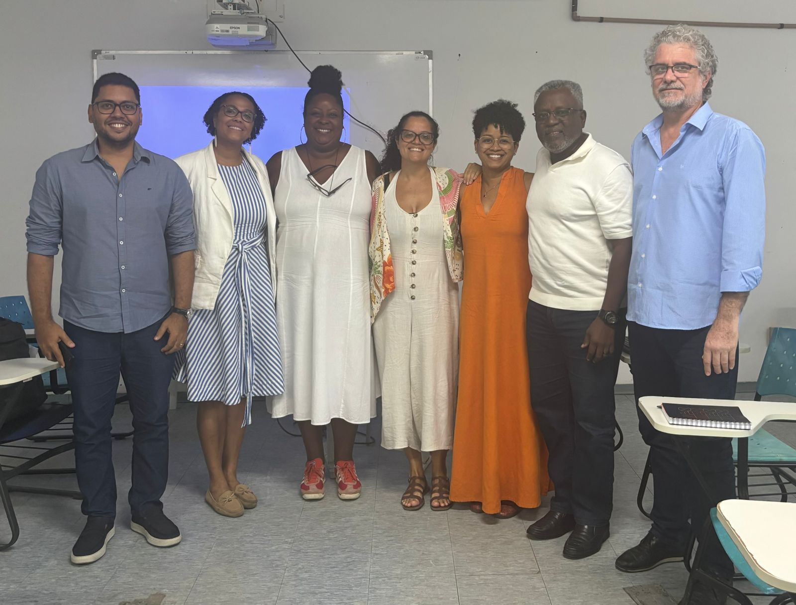 Participantes da mesa institucional Mestrado Profissional Em Sade Da Populao Negra E Indgena