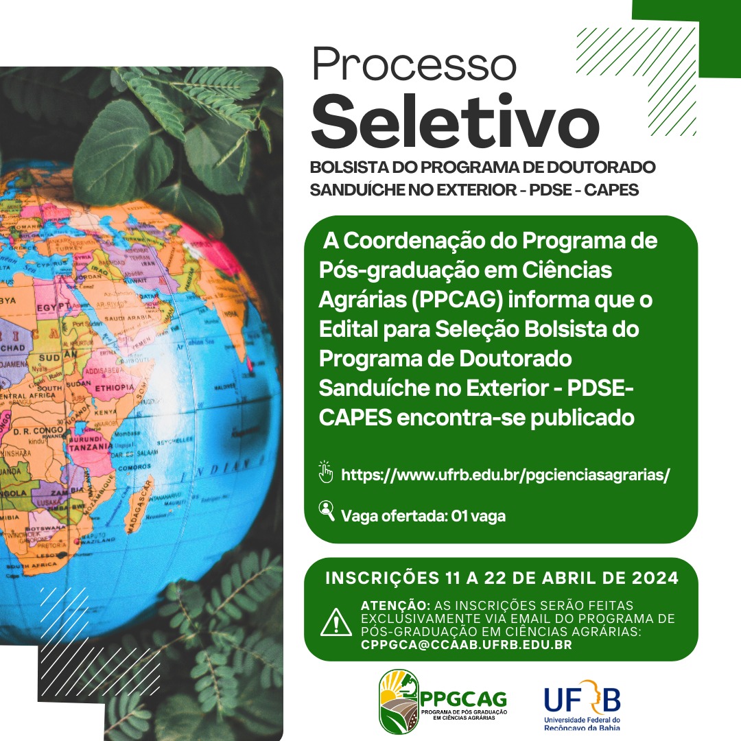 Cartaz Seleção Edital PSDE