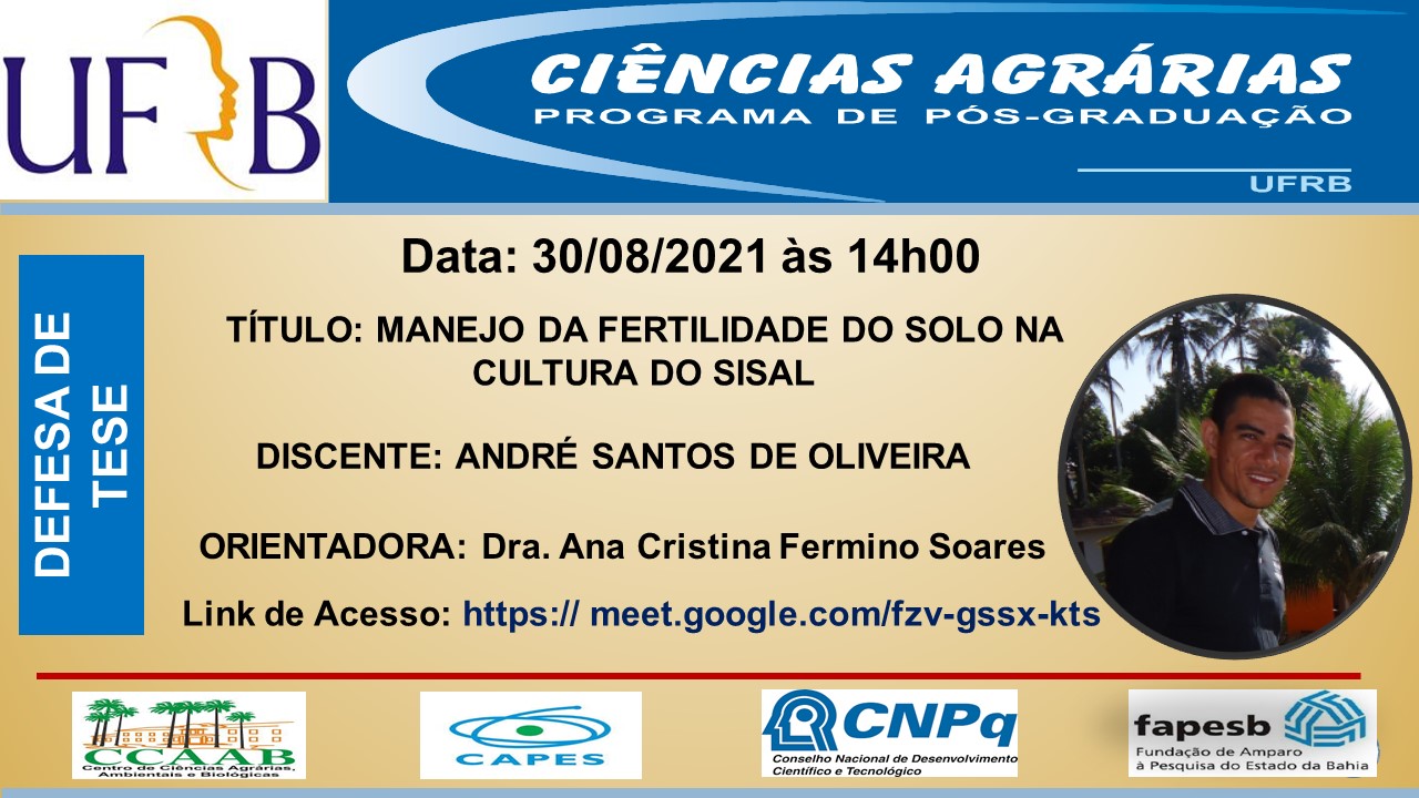 Defesa André - PPGCAG UFRB