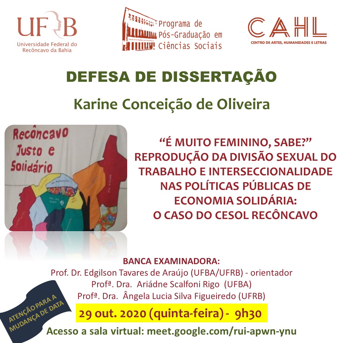 Nva data Defesa dissertação Karine Oliveira