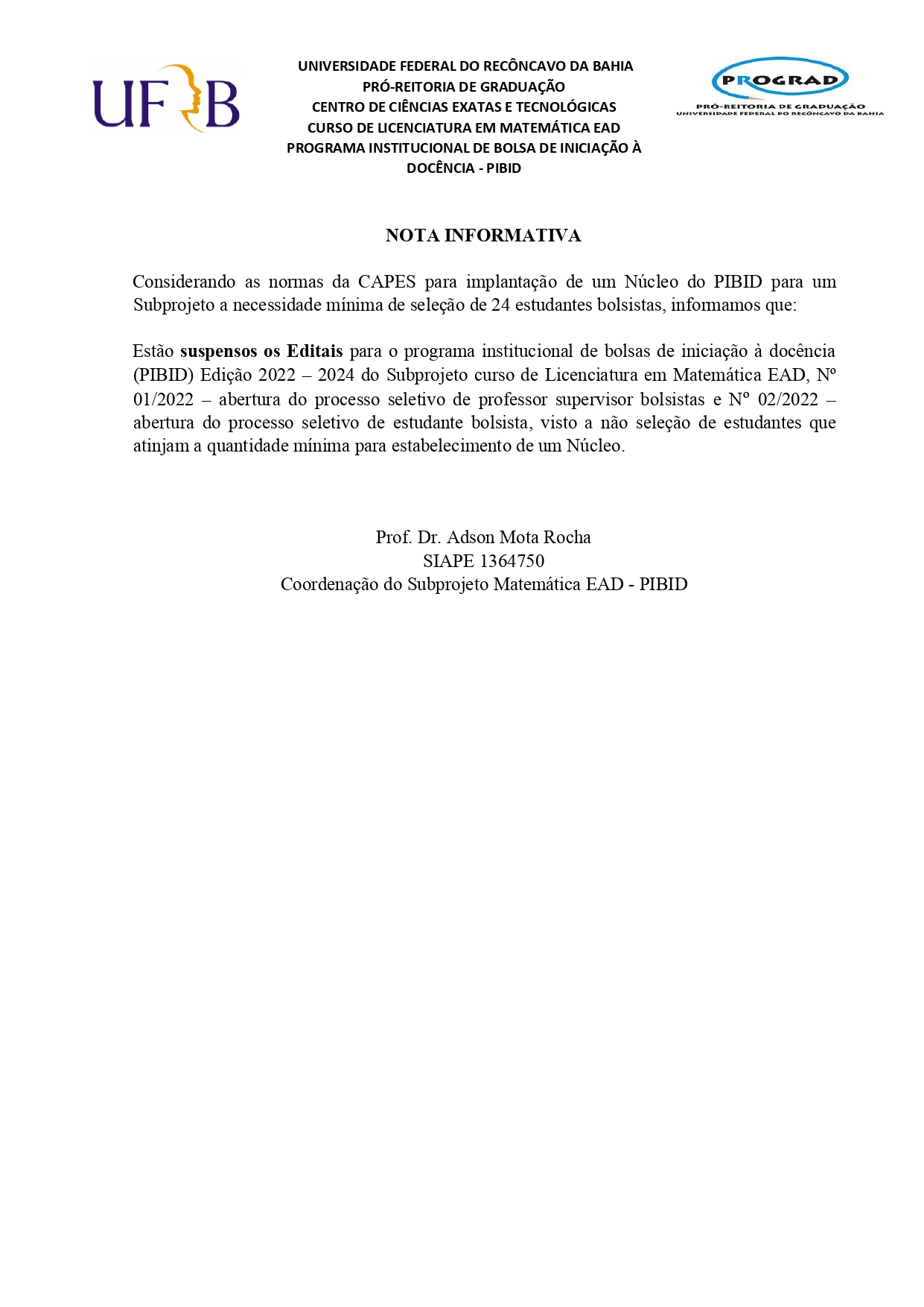 Nota informativa