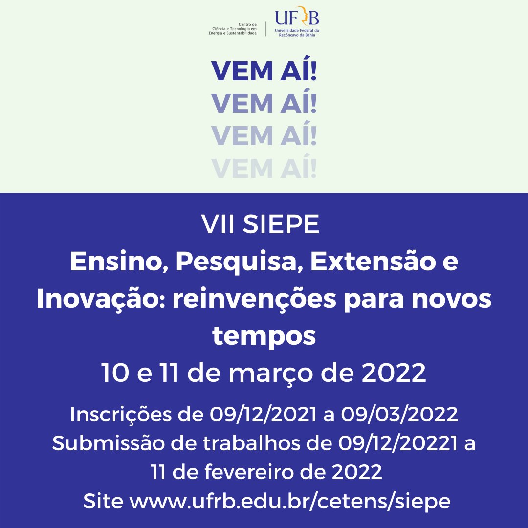 VII SIEPE - Seminário de Integração Ensino, Pesquisa e Extensão