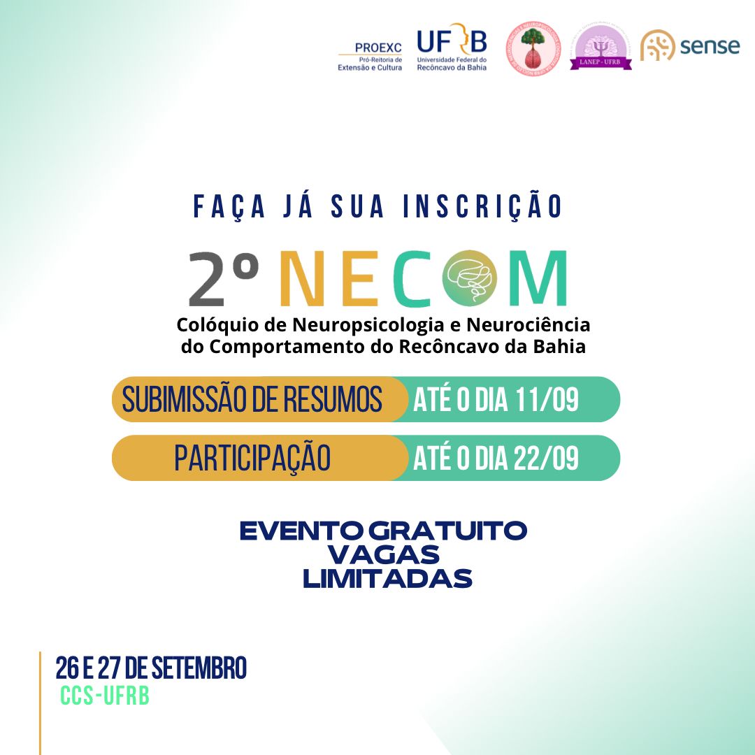 II Colóquio de Neuropsicologia e Neurociência do Comportamento do Recôncavo da Bahia