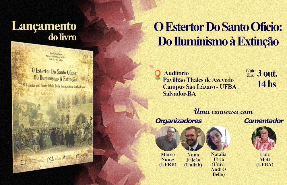 Lançamento do livro O Estertor do Santo Ofício: do Iluminismo à extinção