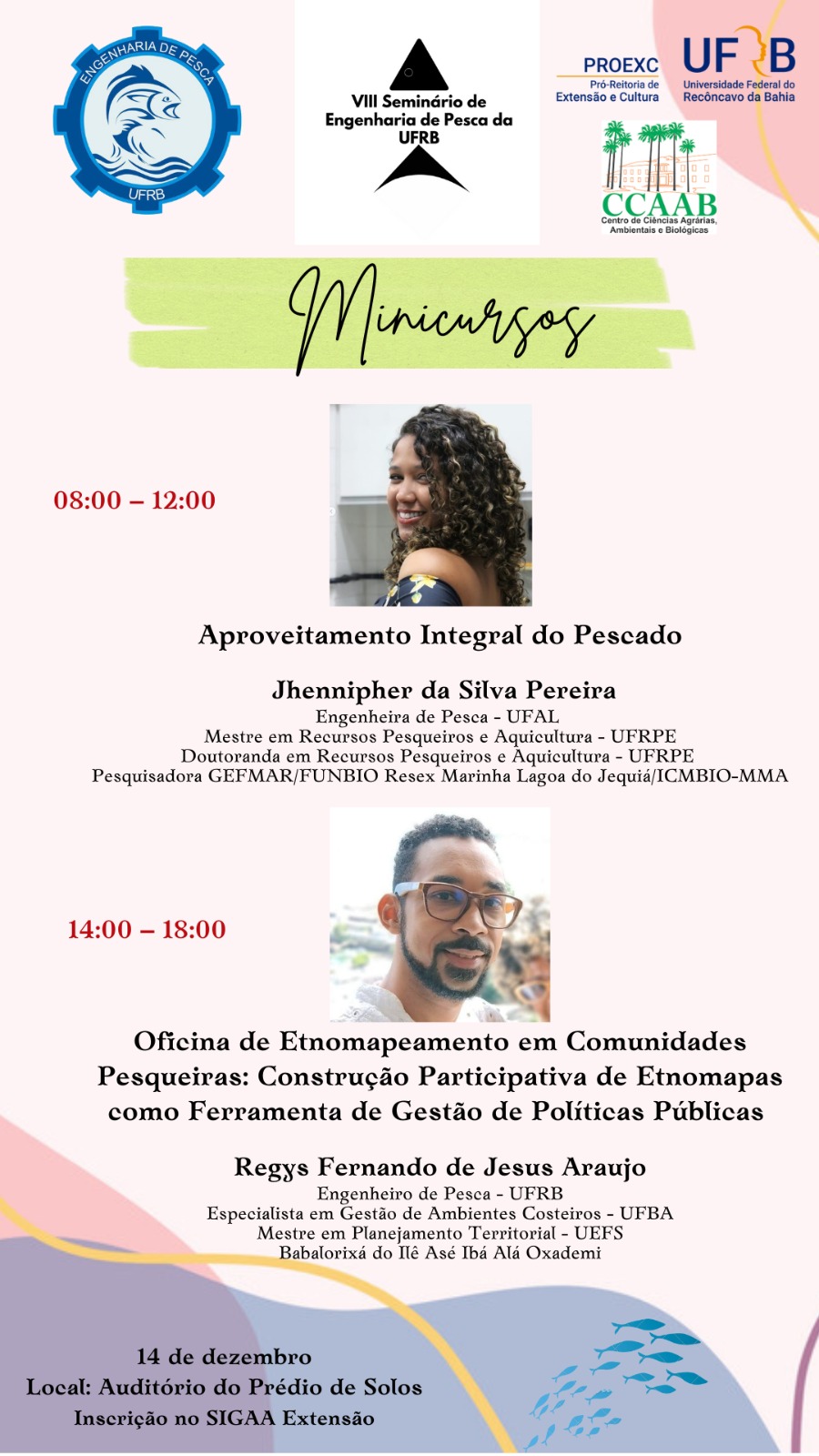 VIII Seminário de Engenharia de Pesca da UFRB