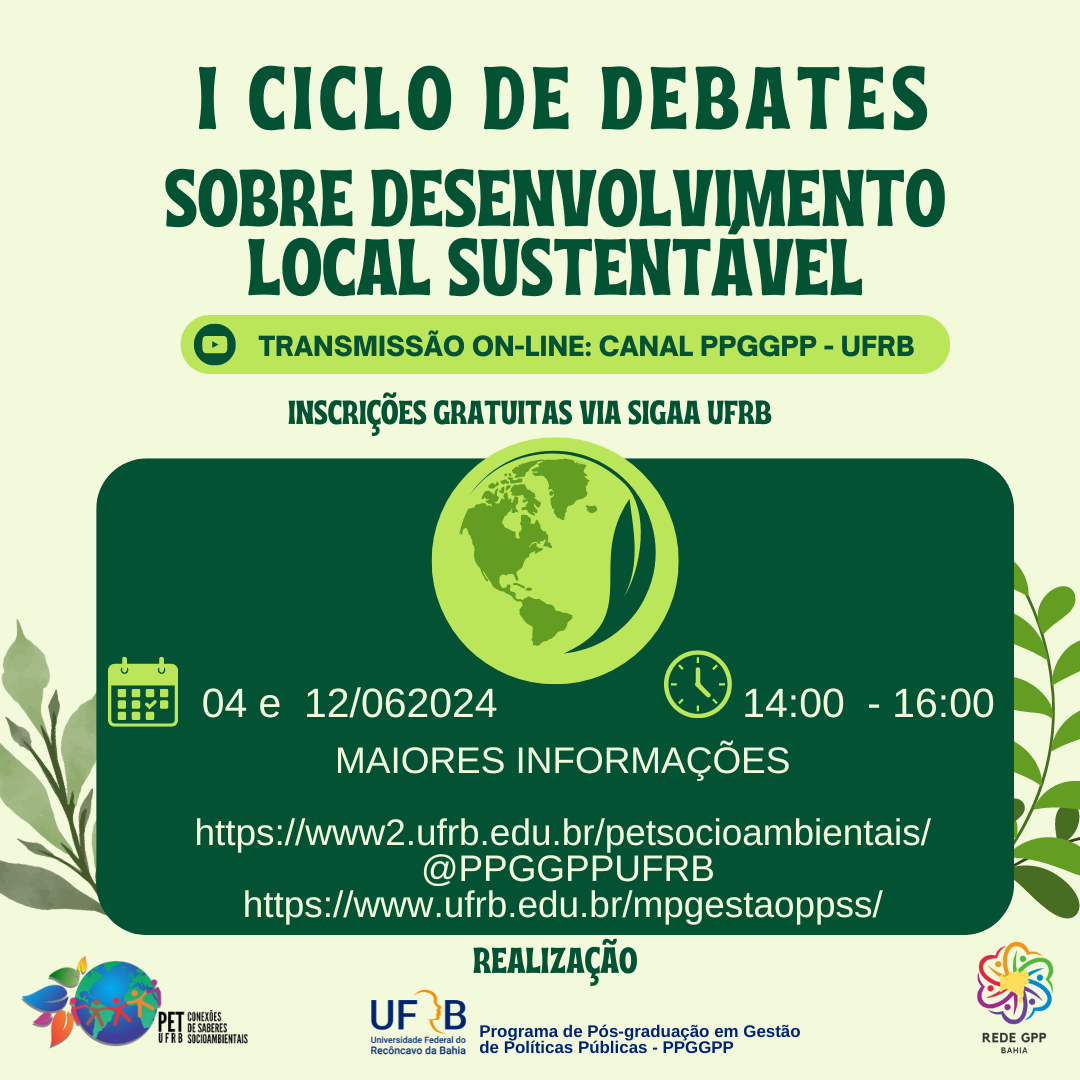 I Ciclo de Debates Sobre Desenvolvimento Local Sustentável