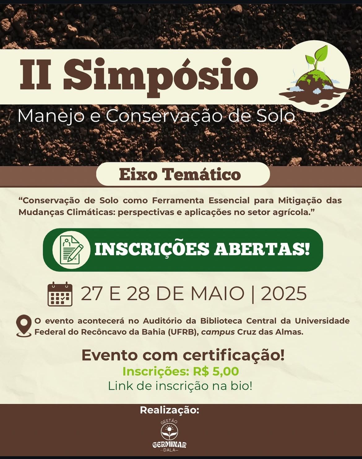 II Simpósio de Manejo e Conservação de Solo