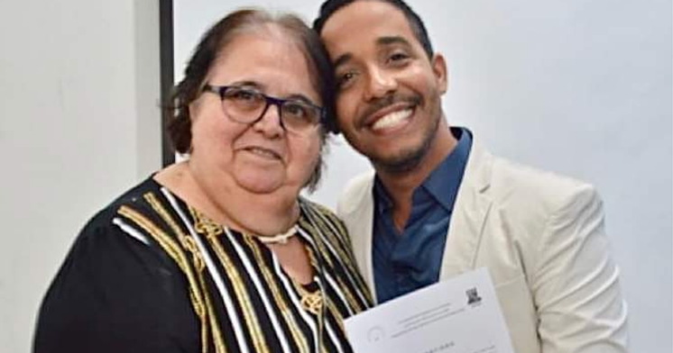 Professora Maria Miriam Lima da Nóbrega e professor Nuno Damácio de Carvalho Félix (Arquivo pessoal).