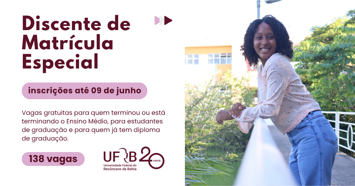 Discente de Matrícula Especial 2026.2