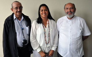 Pró-Reitora Ana Fermino e pesquisadores mexicanos