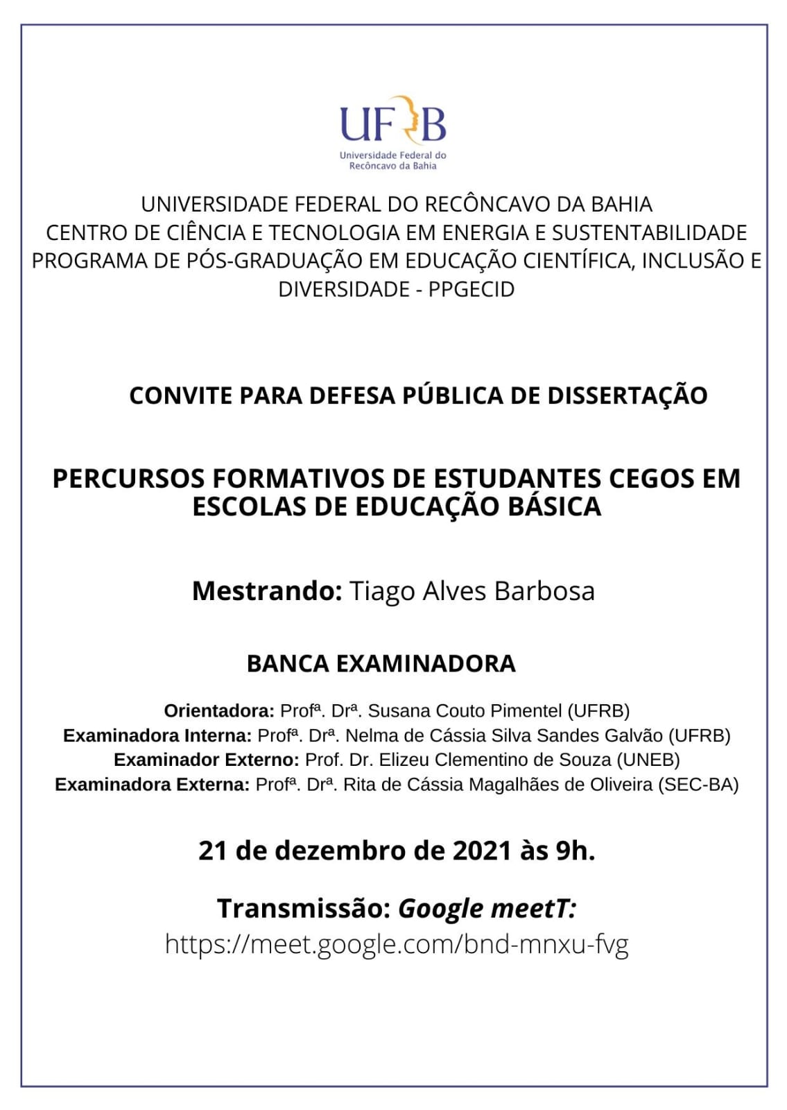 Convite Tiago