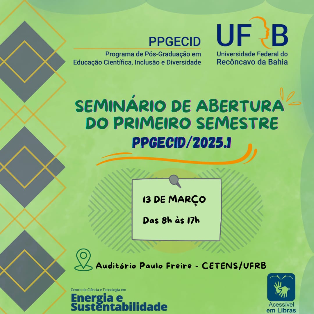 Cartaz seminário ppgecid 2025.1