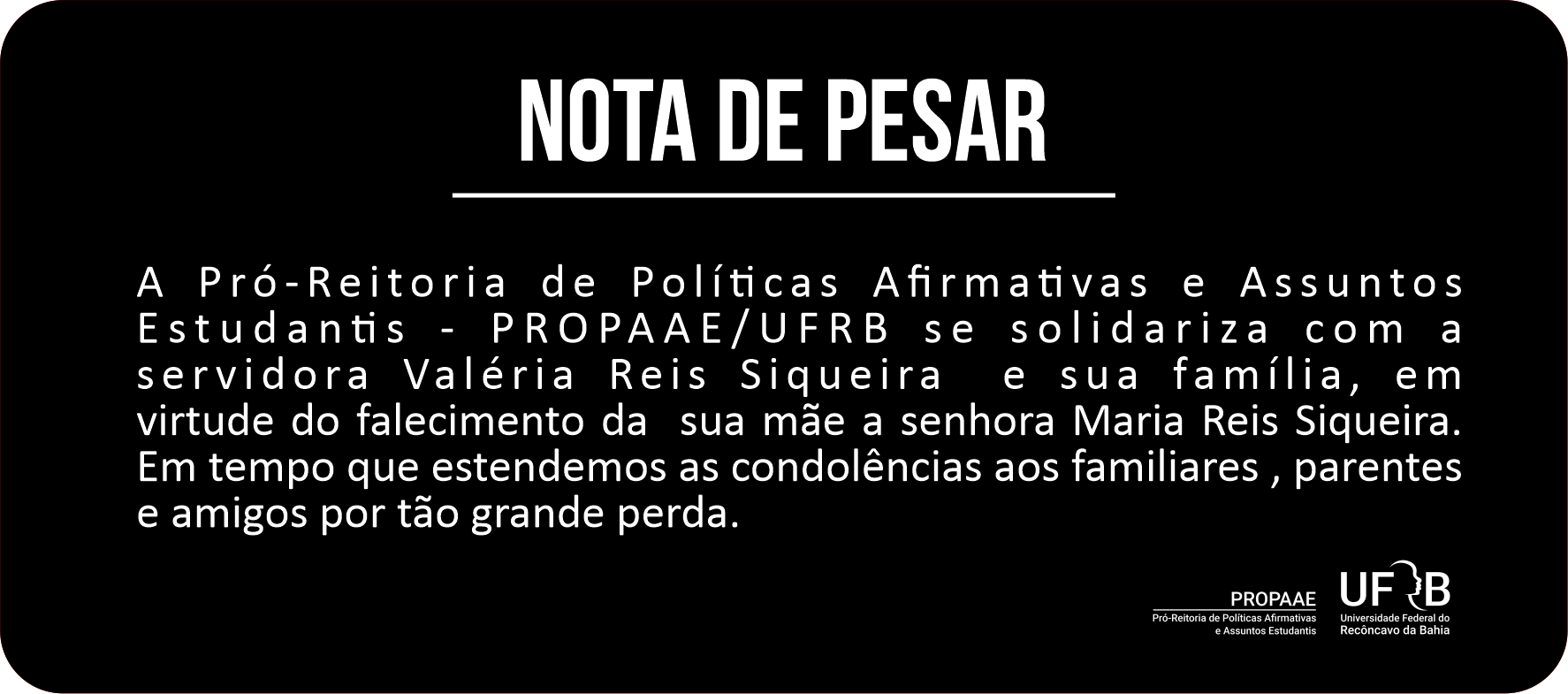 slide e tumbr nota de pesar