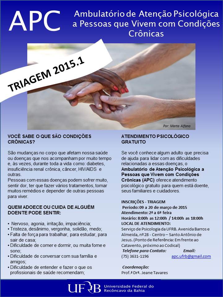 CARTAZ TRIAGEM 2015.1 2º periodo