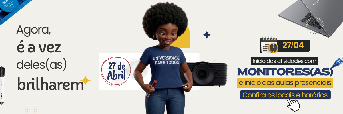 Clique aqui e confira os horários e locais de aula