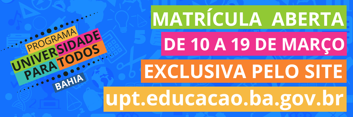 Clique aqui para se matrícular!